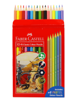 مداد رنگی فابرکاستل 6+12 رنگ Classic مقوایی