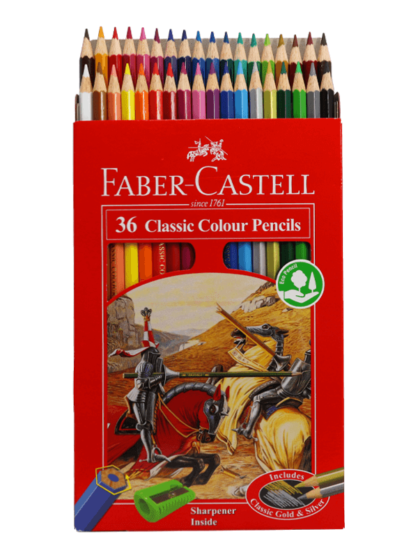 مداد رنگی فابرکاستل 36 رنگ Classic مقوایی