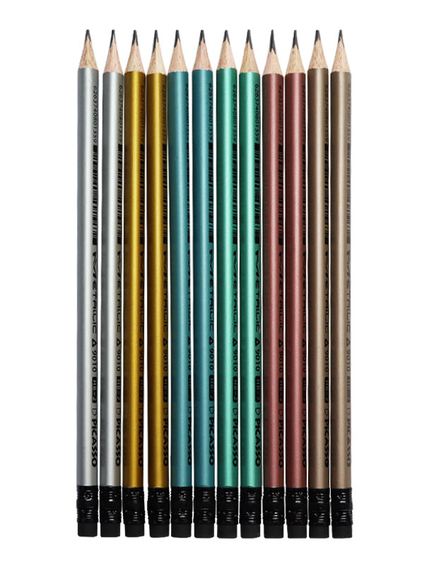 مداد مشکی پیکاسو متالیک بسته 12 عددی