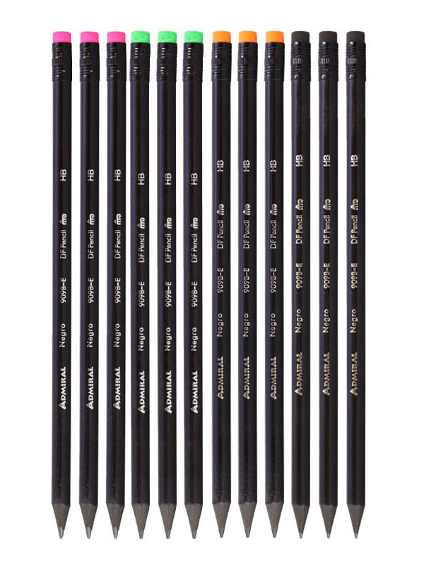 مداد مشکی ادمیرال مدل Negro بسته 12 عددی